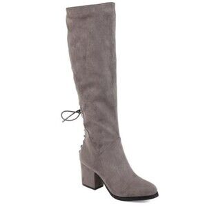 Journee Collection Women’s Leeda Knee‑High Boots Grey 10M